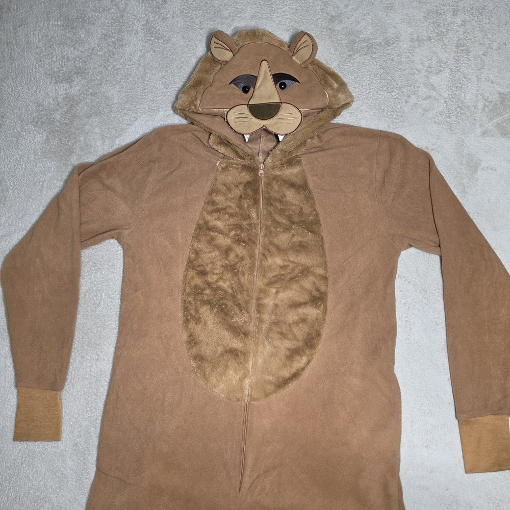 Spirit Halloween Lion Union Suit Adult XL Bodysuit Jumpsuit One Piece Costume - Picture 3 of 16
